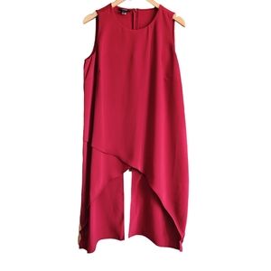 Alfani Top Womens 12, sleeveless blouse In Red NWOT